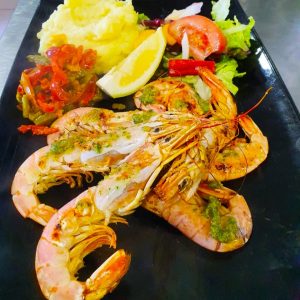 La "gamba"(crevette) est une vraie star chez Restaurant El Carlit au Pas de la Case c'est aussi un véritable aliment santé