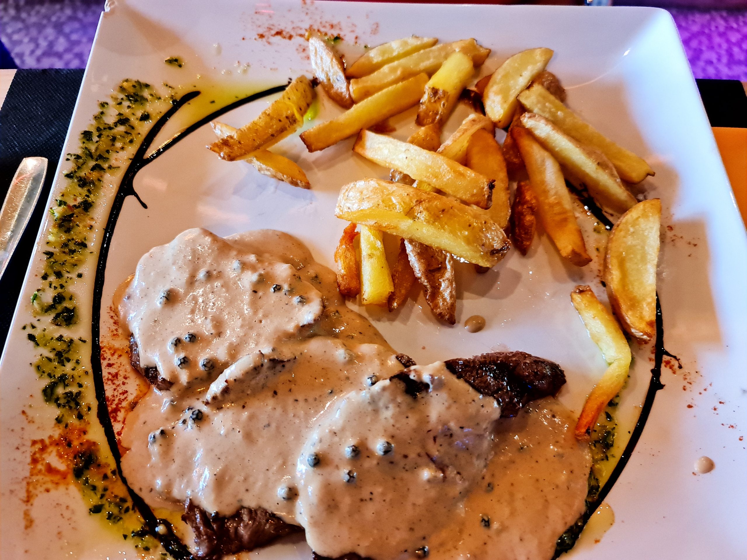 Steak sauce au poivre vert EL CARLIT RESTAURANT