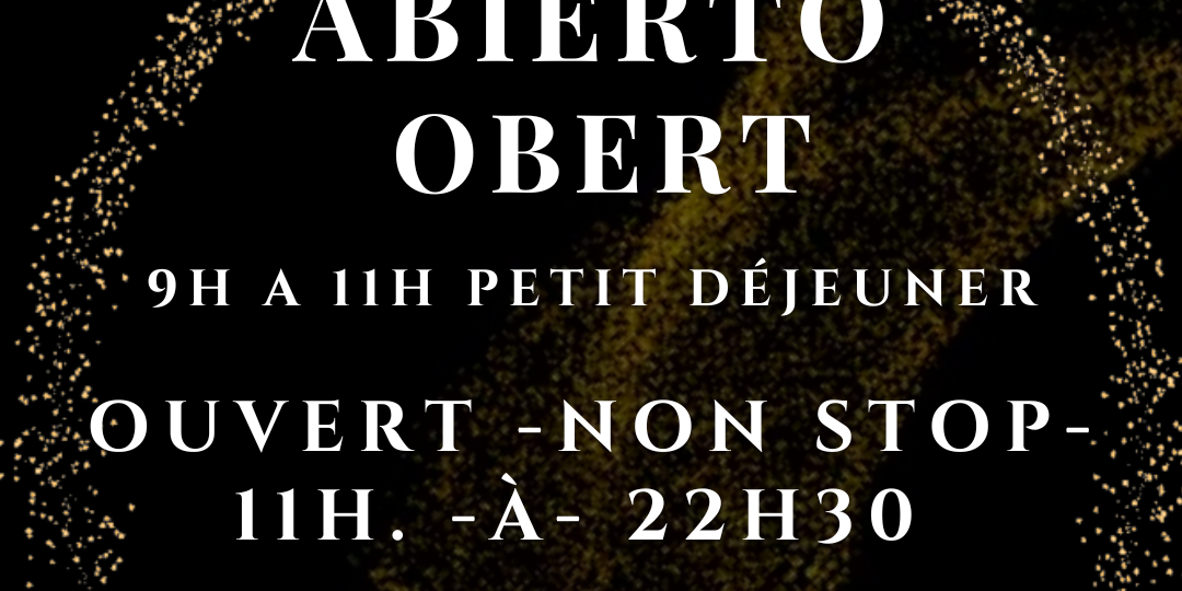 Au Restaurant El Carlit au Pas de la Case, nous vous accueillons de 11 h 00 à 22 h 30 sans interruption. Venez déguster nos plats exquis à toute heure de la journée. Votre satisfaction est notre priorité !